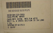 Load image into Gallery viewer, Dayco Super Blue Ribbon V Belt, Part AP35, NSN 3030-00-232-5959