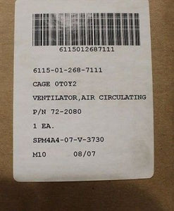 Air Circulating Vent, NSN 6115-01-268-7111, P/N 72-2080, NEW!