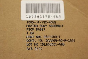 Heater Body Assembly - NSN 1005-01-192-4069 - P/N 460-100-1 - New