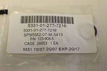Load image into Gallery viewer, O-Ring, NSN 5331-01-277-7216, P/N: 123-908-5, NEW! (WB)