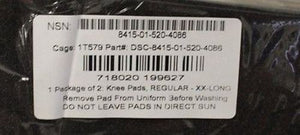 50 Sets of Uniform Knee Pad Inserts, Regular XX-Long, 8415-01-520-4086 NEW