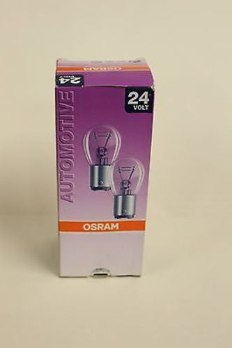 Pack of 10 OSRAM Automotive Bulbs 24V, P21/5W, BAY15d, 7537 Tail Break –  Military Steals and Surplus