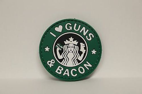 5ive Star Gear I Love Guns and Bacon Morale Patch, 2.25