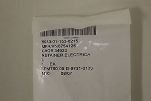 Electrical Switch Retainer, NSN 5930-01-153-8215,P/N 8754125, NEW!
