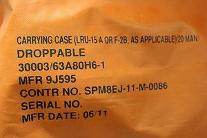 20 Man Life Raft Carrying Case, P/N 63A80H6-1, Includes rip cord, New!
