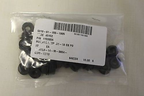 Nut, Self Locking, Extended Washer, Pkg 32 NSN 5310-01-155-1905, PN 115303A, NEW