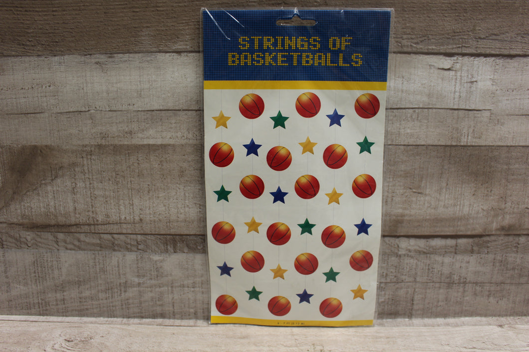 Strings Of Basketballs Decorations For Sport Event Birthday -New