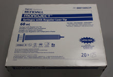 Load image into Gallery viewer, Kendall Monoject Syringes with Regular Luer Tip - 60 mL - Box of 20 - New