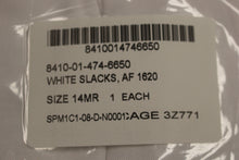 Load image into Gallery viewer, US Navy Women&#39;s White Dress Pant Slacks - 14 Misses Regular - 8410-01-474-6650