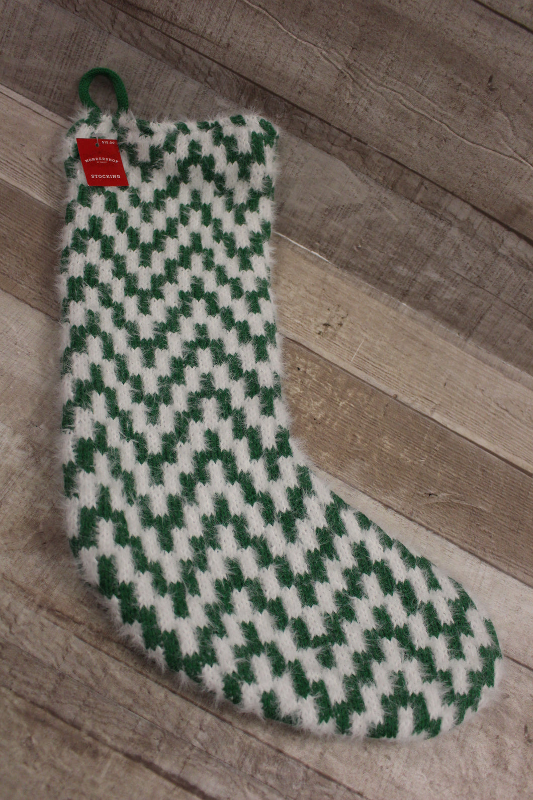 Wondershop By Target Plaid Knitted Style Stocking -New