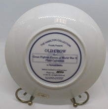 Load image into Gallery viewer, Great Fighter Planes of WW II Plate Collection, &quot;Old Crow&quot;, Plate No. 3877G