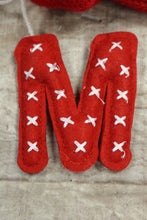Load image into Gallery viewer, Wondershop By Target Pompom Mini Holiday Stocking With Initial Charm -New