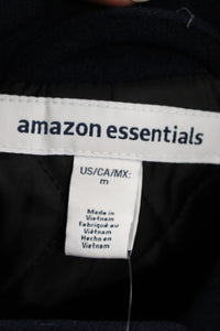 Amazon Essentials Men's Wool Blend Heavyweight Car Coat, Navy, Medium, New
