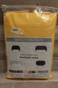 Sancua Tablecloth, 90 x 132 Inches, Yellow, New!