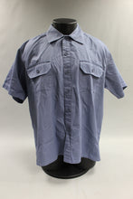 Load image into Gallery viewer, Work Ethic By Haband Men&#39;s Button Up Work Shirt Size L -Blue -Used