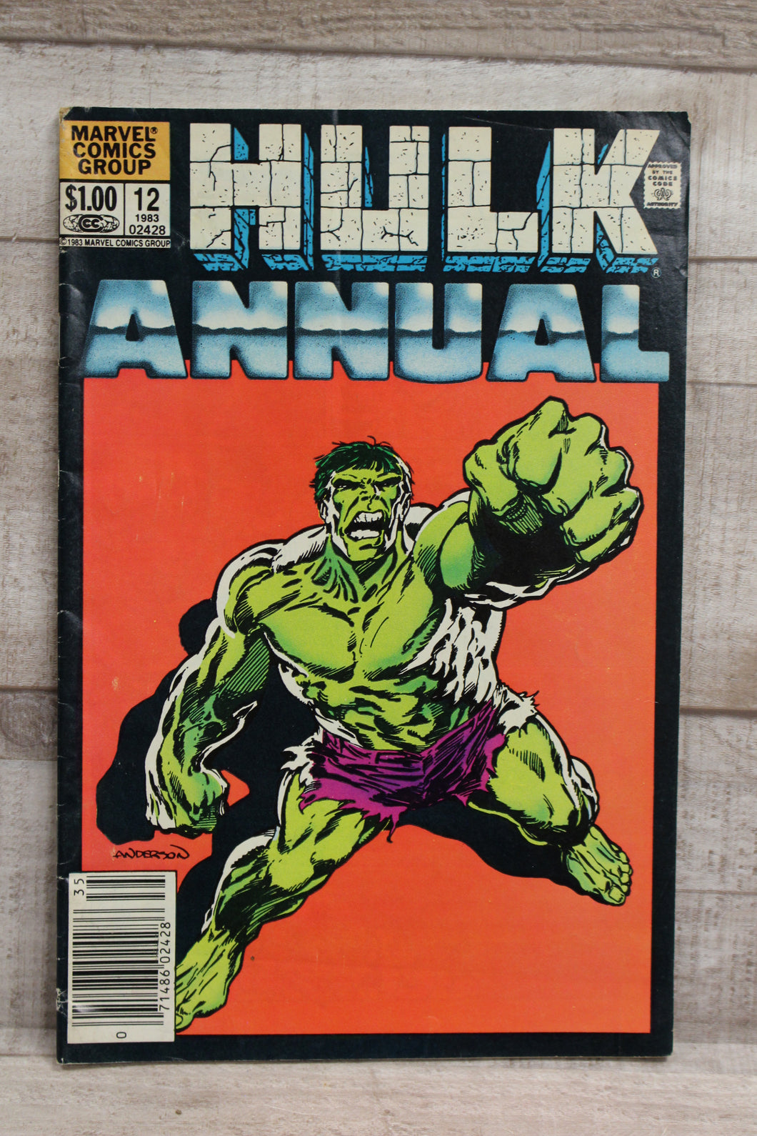 1983 Marvel Comics Hulk Annual - #12