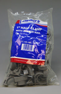 Christy's 1" Half Clamp with Bared Nail - 50 Pcs - New
