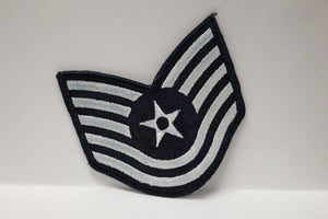 AF Air Force Embroidered Chevron Technical Sergeant E-6, Small, 3.5",