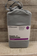 Load image into Gallery viewer, Room Essentials King Size 2-Pack Of Pillowcases -Grey -New