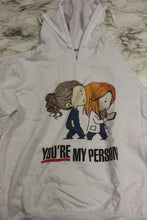 Load image into Gallery viewer, Grey's Anatomy You're My Person Hoodie Size Small -White -New