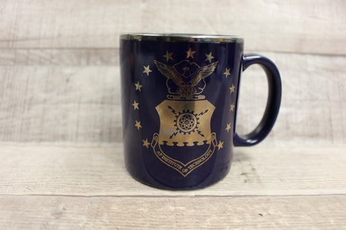 61st MORSS Airforce Institute Of Technology Coffee Cup Mug -Blue -Used
