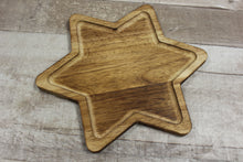 Load image into Gallery viewer, Star Of David Wooden Board Plate - New
