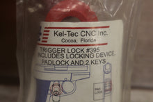 Load image into Gallery viewer, Kel Tec Trigger Lock #395 Includes Locking Device, Padlock and 2 Keys, New!