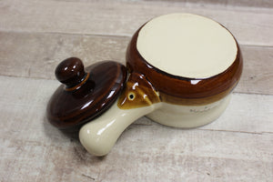 Ceramic Miniature Pot With Lid Cover For Decoration Design Pack Of 2 -Used
