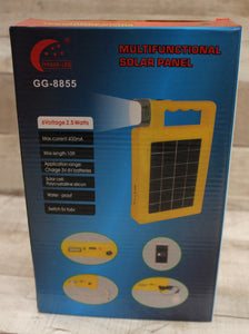 Multifunctional Solar Panel Waterproof Flashlight Power Bank - Green - New