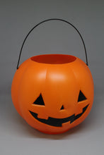 Load image into Gallery viewer, Halloween Pumpkin Pail Candy Basket Bucket with Handle - New