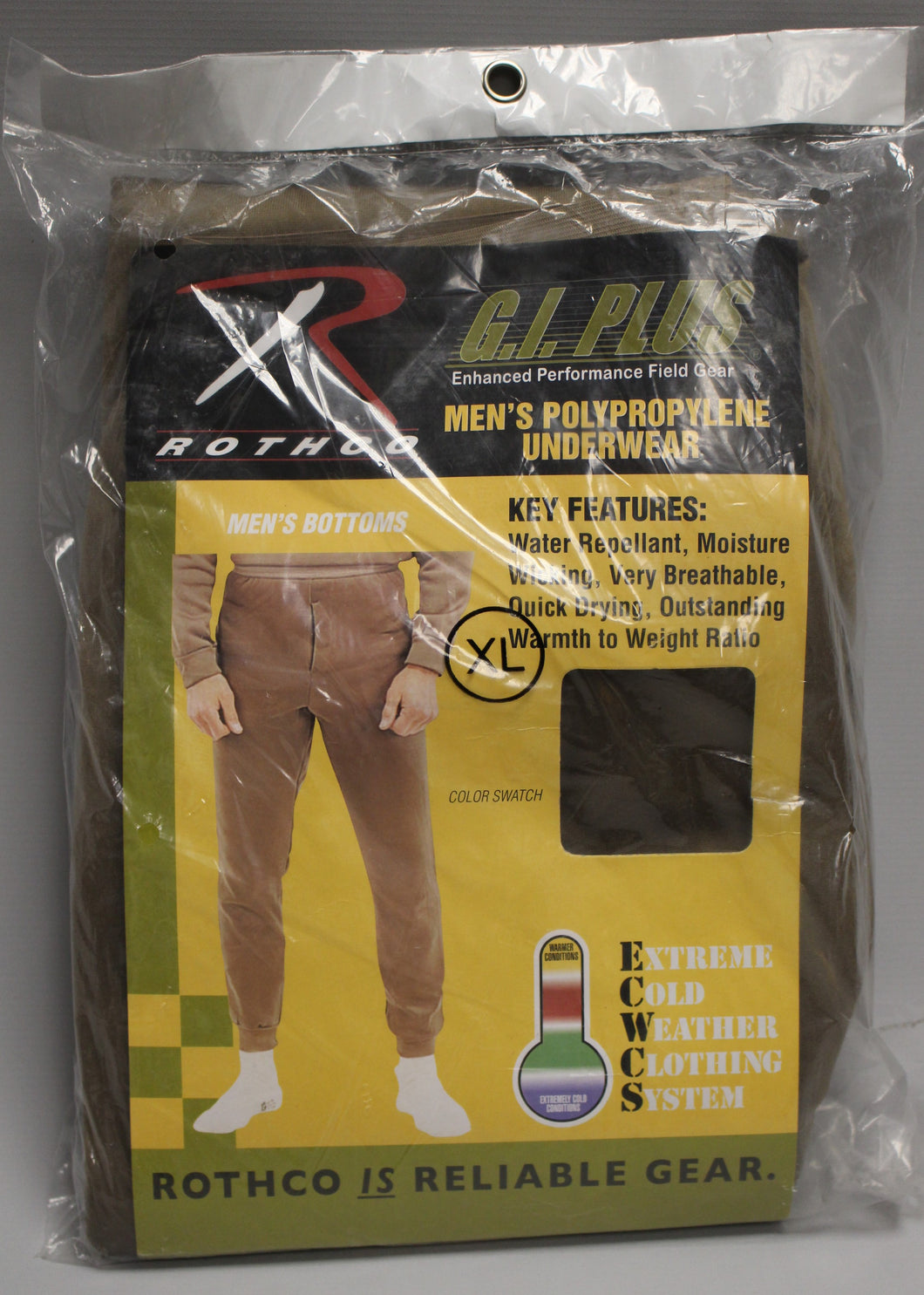 Rothco G I Plus Men's Polypropolene Long John Pants / Underwear - XL - New
