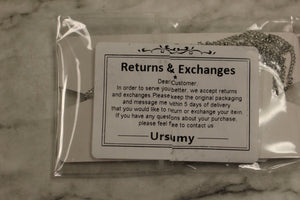 Ursumy Leaf Outdoor Necklace For Women Girls -Silver Color -New In Package