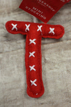 Load image into Gallery viewer, Wondershop By Target Pompom Mini Holiday Stocking With Initial Charm -New