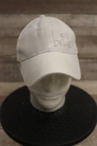 Miss To Mrs Bride Baseball Cap Hat -White -Used