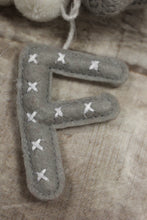 Load image into Gallery viewer, Wondershop By Target Pompom Mini Holiday Stocking With Initial Charm Grey -New