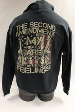 Load image into Gallery viewer, Men&#39;s Second Amendment Rights Pull Over Hoodie -Black -Medium -Used
