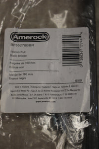Amerock 6-5/16" Center to Center Blackrock Cabinet Pull Black Bronze -New