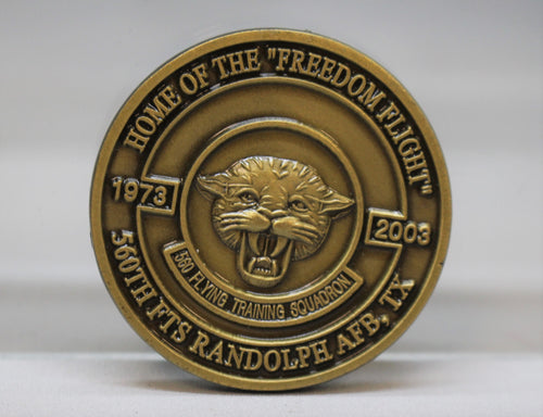 1973 - 2003 Home of the Freedom Flight 560th FTS Randolph AFB TX Challenge Coin