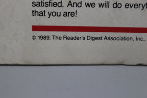 1989 Reader's Digest Serrated Stainless Steel Steak Knife Special Offer - New