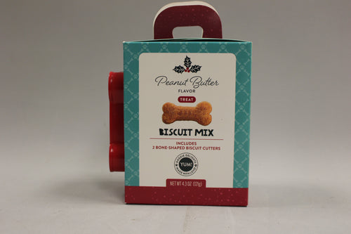 Yum! Peanut Butter Treat Biscuit Mix For Dogs With Cookie Cutter -New