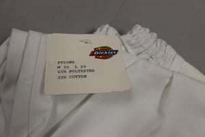 Dickie Men's White Pant - W 30 x L 29 - PT55WH - New