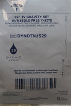 Load image into Gallery viewer, Medline 92&quot; IV Gravity Set with Needle Free Y-Site - DYNDTN1529 - New