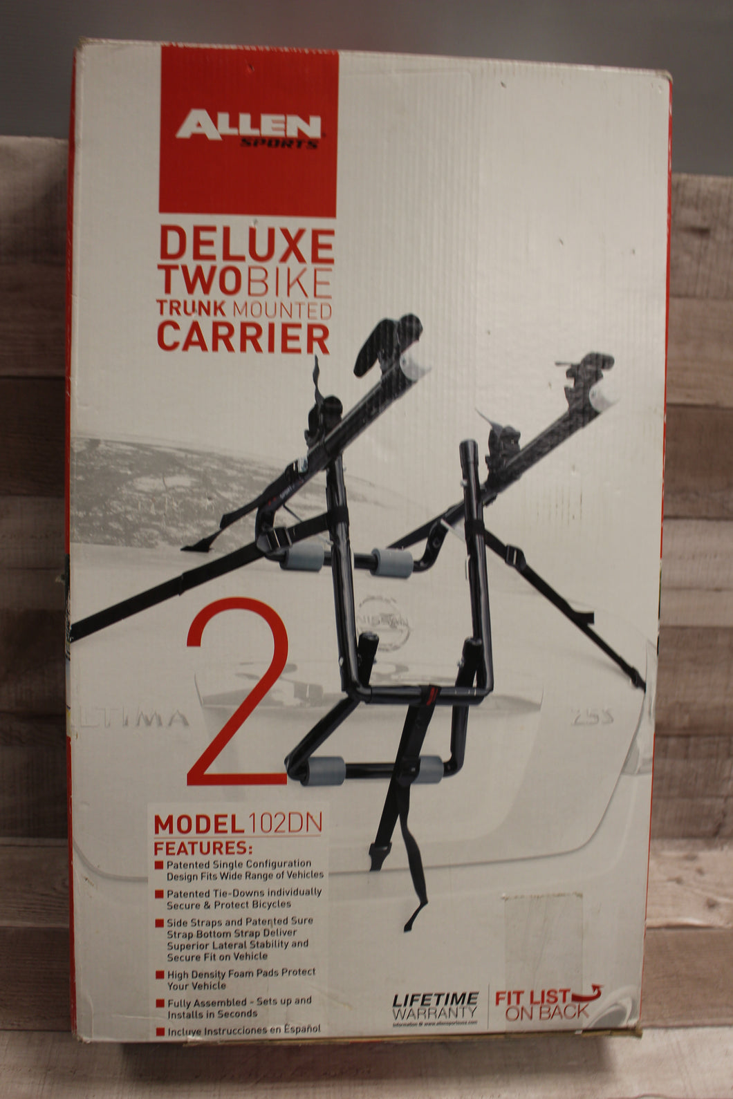 Allen Sports 2-Bike Hitch Racks for 1 1/4 in. and 2 in. Hitch Locking -New