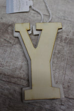Load image into Gallery viewer, Wondershop By Target White Wooden Threaded Design &quot;Y&quot; Initial Ornament -New