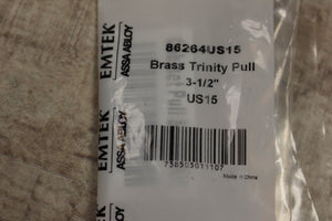 Emtek Brass Trinity Pull 3-1/2" 86264US15 New, Open Box