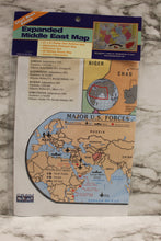 Load image into Gallery viewer, Expanded Middle East Political Map - 31&quot; x 21&quot; - New
