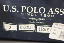 Load image into Gallery viewer, U.S. Polo Assn. Lesley Kids Shoes, Black/Multi, Size: 3M, New