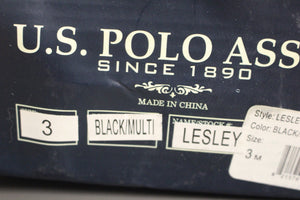 U.S. Polo Assn. Lesley Kids Shoes, Black/Multi, Size: 3M, New