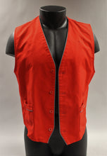 Load image into Gallery viewer, Fashion Seal Shane Button Up Outer Vest -Red -Medium -Used