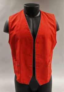 Fashion Seal Shane Button Up Outer Vest -Red -Medium -Used